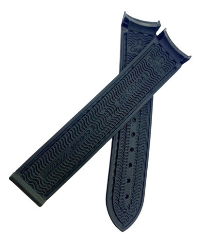 Pulseira Omega Nylon Preta 20x18mm
