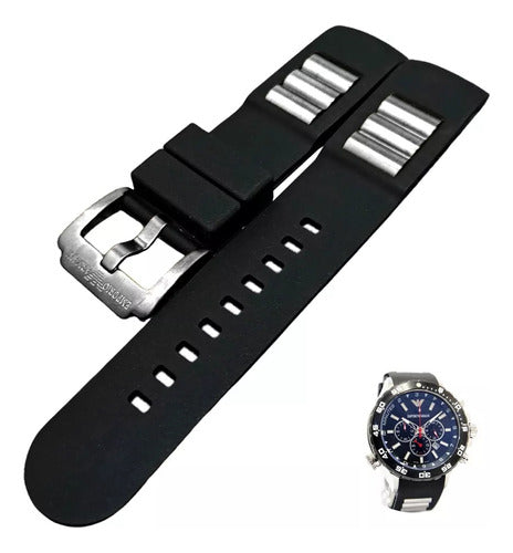 Pulseira Borracha Para Relogio Emporio Armani Ap-0690 Preta