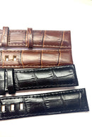 Pulseira Montblanc de Couro Preta de 20mm