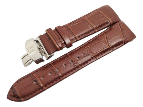 Pulseira Couro Para Tissot T035617a Couturier 23mm Premium