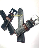 Pulseira de Couro Marrom 26mmx22mm com Fecho