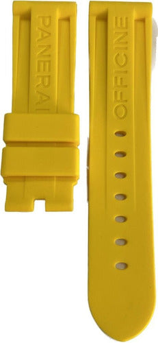 Pulseira Para Relógio Panerai Em Silicone 24mm