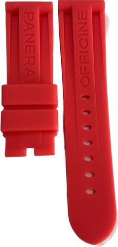 Pulseira Para Relógio Panerai Em Silicone 24mm