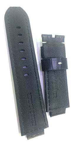 Pulseira Quiksilver Foxhound Couro Preto Original