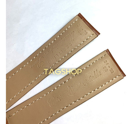 Pulseira Breitling Couro Marrom 24mmx20mm