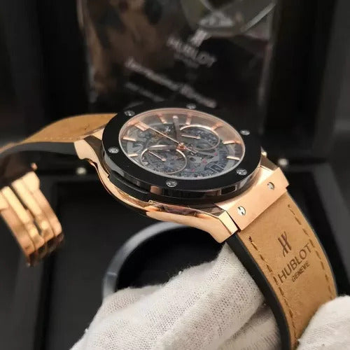 Pulseira Couro Para Relogio Hublot Geneve Premium - Cores