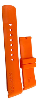 Pulseira Náutica Laranja 22x20mm de Borracha Resistente