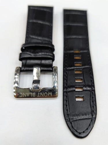 Pulseira Mont Blanc Couro 22mm Completo