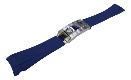 Pulseira Para Rolex 22mm Daytona Submariner Azul Completa