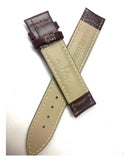 Pulseira Omega Marrom 18mm com Fecho Dobrável