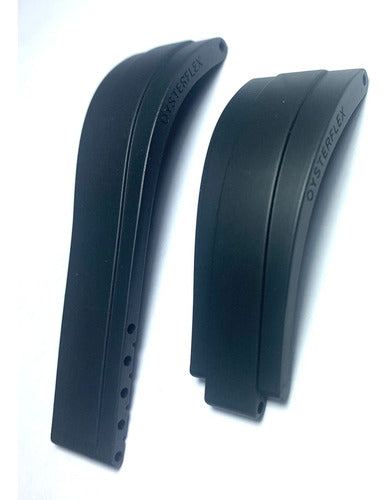 Pulseira Rolex Preta 21mm Borracha