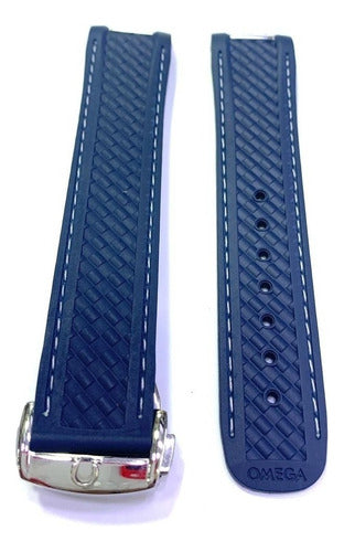Pulseira Silicone Omega Diver 300 Seamaster 20mm