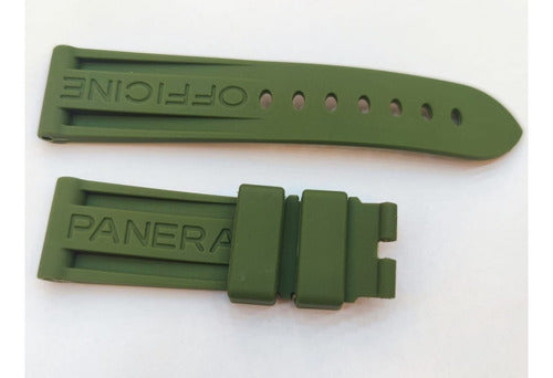 Pulseira Borracha Panerai Verde 22mm Alta Qualidade