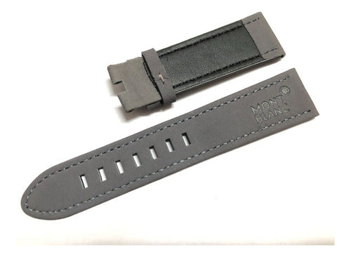 Pulseira Camurça Para Relógios Mont Blanc Camurça