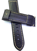 Pulseira Panerai Couro Marrom Escuro 24mm Completo