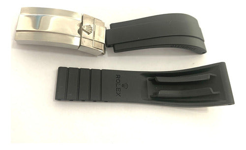 Pulseira Para Relógio Rolex 20mm Fecho Prata
