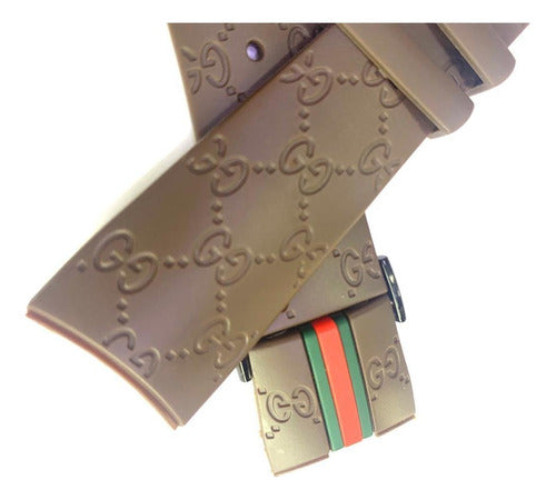 Pulseira Gucci Marrom 26mm P/ Relógios Originais