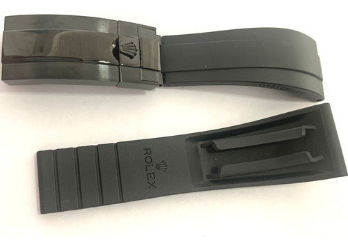 Pulseira P/ Relógio Rolex 20mm Fecho Preto Completa