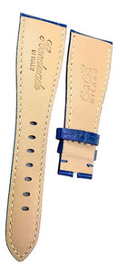 Pulseira Gaga Milano 24x16mm Itália Azul Metálico Couro