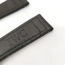Pulseira de Relógio IWC de Nylon e Couro Preta 22x18