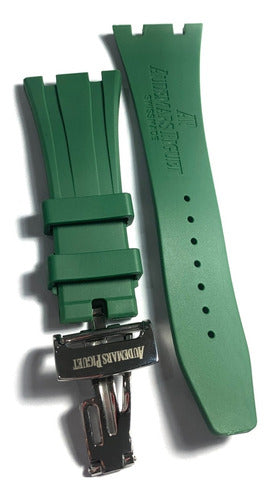 Pulseira Ap 28mm Borracha Verde Completo