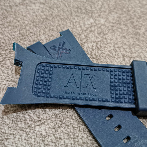 Pulseira Borracha Para Armani Exchange Completa Com Fivela