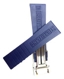 Pulseira para Breitling Azul 24mm com Fecho de Aço Inoxidável