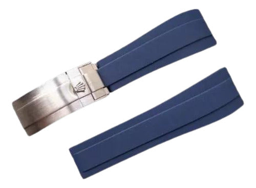 Pulseira Para Rolex 22mm Daytona Submariner Azul Completa