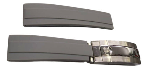 Pulseira Rolex Oysterflex 20mm Cinza P/relógios Originais