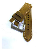 Pulseira Panerai Couro Envelhecido 24mm Completo