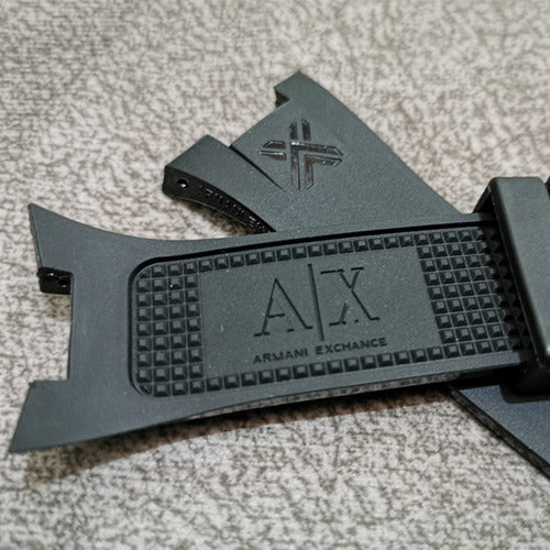 Pulseira Armani Exchange Ax1050 Preta Completa