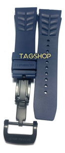 Pulseira Richard Mille 21x25x20mm Borracha Azul Fecho Aço