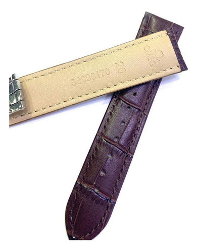 Pulseira Couro Marrom Para Relógio Omega 20x18