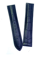 Pulseira de Couro Preta para Relógio Omega 20x18