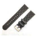 Pulseira de Silicone Preta Tag Heuer 24mm Completa