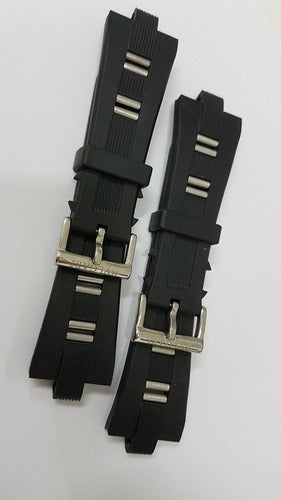 Pulseira Bvlgari Borracha 24mm Original Completo