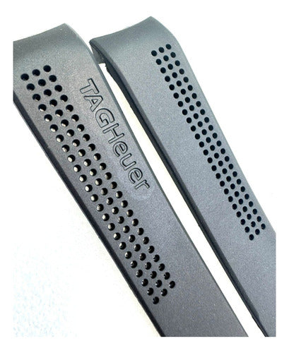 Pulseira Tag Heuer 20mmx18mm Preta Borracha