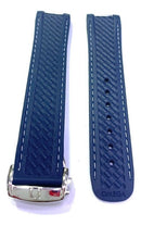 Pulseira Omega Seamaster Diver 300 de Silicone 20mm