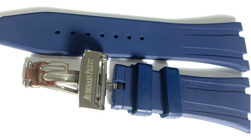 Pulseira Ap 28mm Borracha Azul Completo