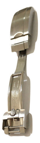 Fecho Rolex C/ Ajuste 20mm Aço Escovado Glidelock System