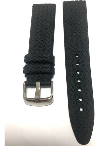Pulseira Chopard 21mm Borracha Com Fecho