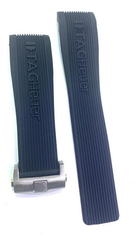 Pulseira Tag Heuer Preto 24mm Mercedes Benz Completo