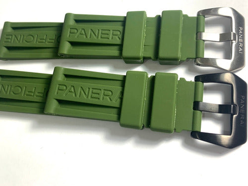Pulseira Panerai Pam Verde 24mm Militar Com Fecho