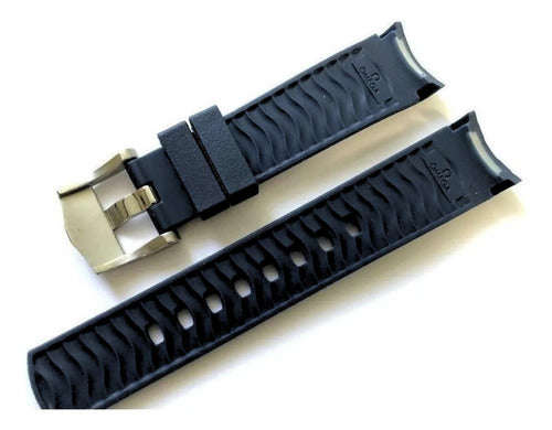 Pulseira Omega Seamaster Diver 300 Silicone 20mm Preta