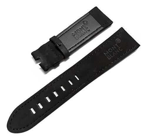 Pulseira Camurça Para Relógios Mont Blanc Camurça
