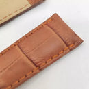 Pulseira de Couro Marrom para Relógios Montblanc 22mm Sem Fecho