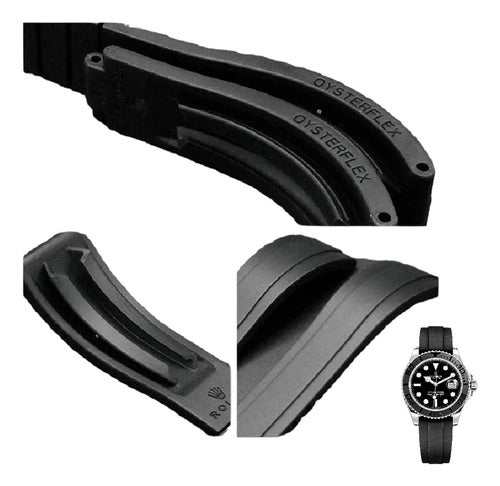 Pulseira Silicone Para Relogios Rolex 20mm