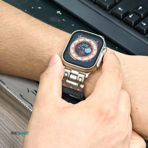 Pulseira Para Smartwatch 42/44/45 Ultra 49mm Titanium