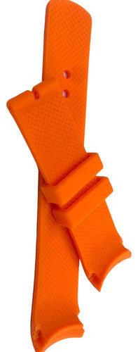 Pulseira Nautica Laranja 22x20mm Borracha Resistente