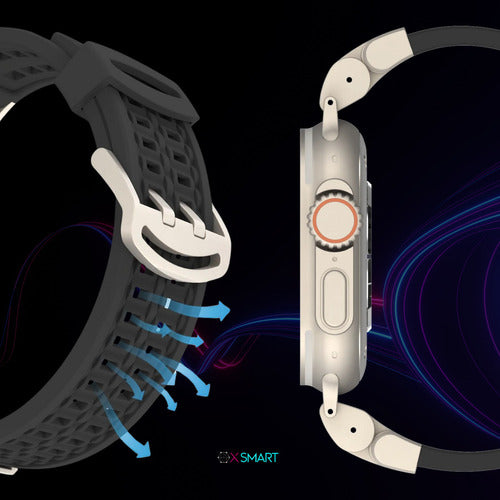 Pulseira Para Smartwatch 42/44/45 Ultra 49mm Titanium